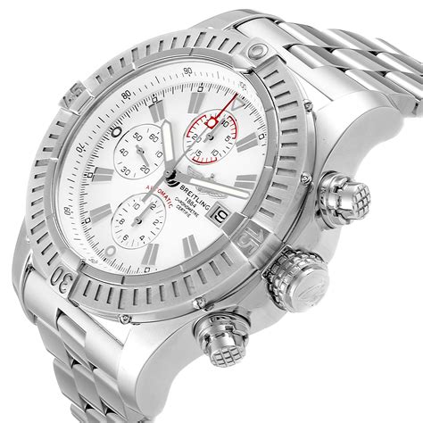 breitling super avenger white dial 48mm fake|is breitling a real watch.